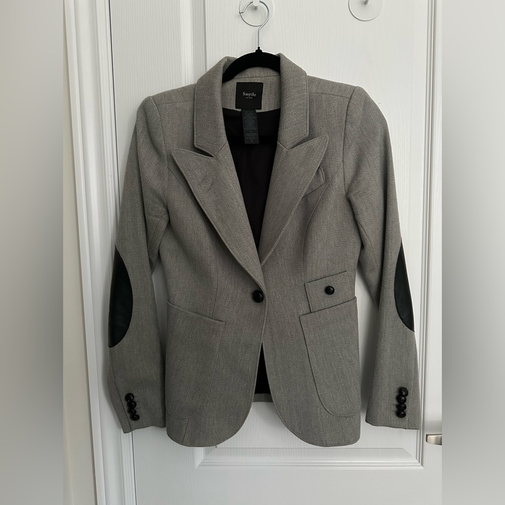 Smythe Wool and Leather Blazer